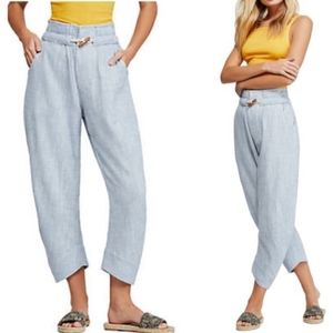 Free People paradise chambray linen pants